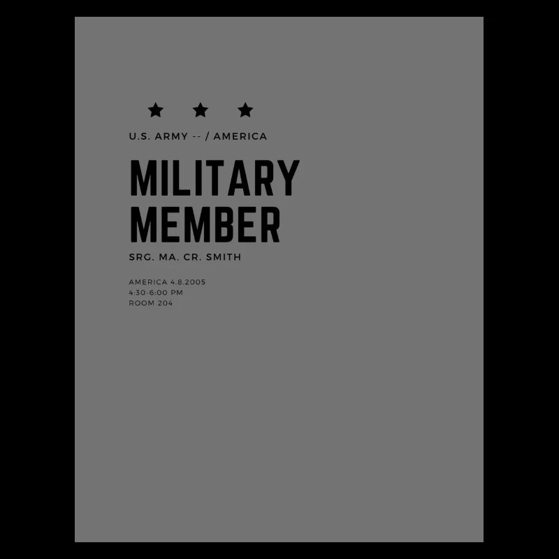 Conception pour les militaires