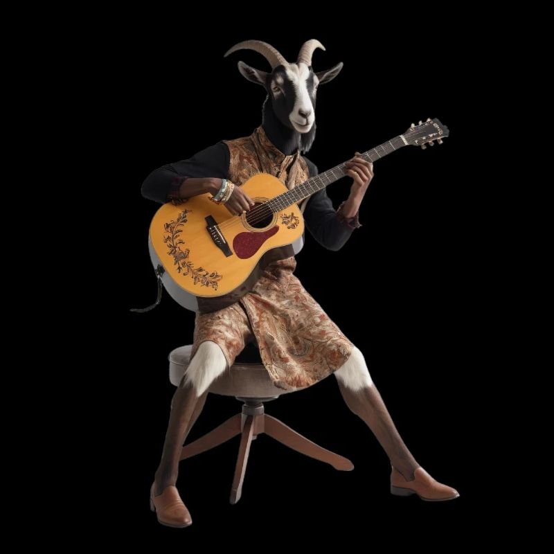 Ziegen-Gitarre