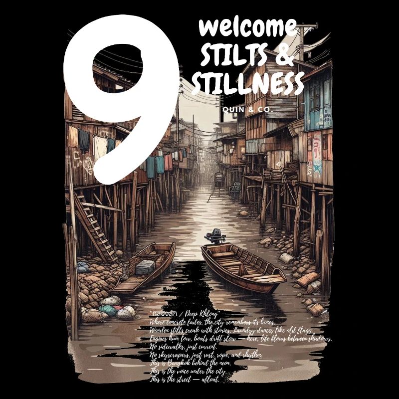 Canal Code Capuche sur pilotis Deep Khlong Streetwear