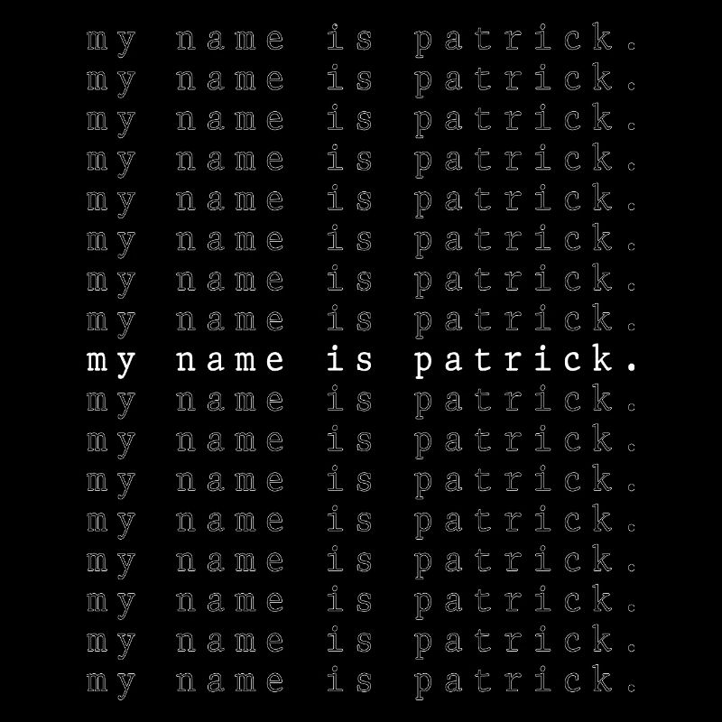 Je m’appelle Patrick