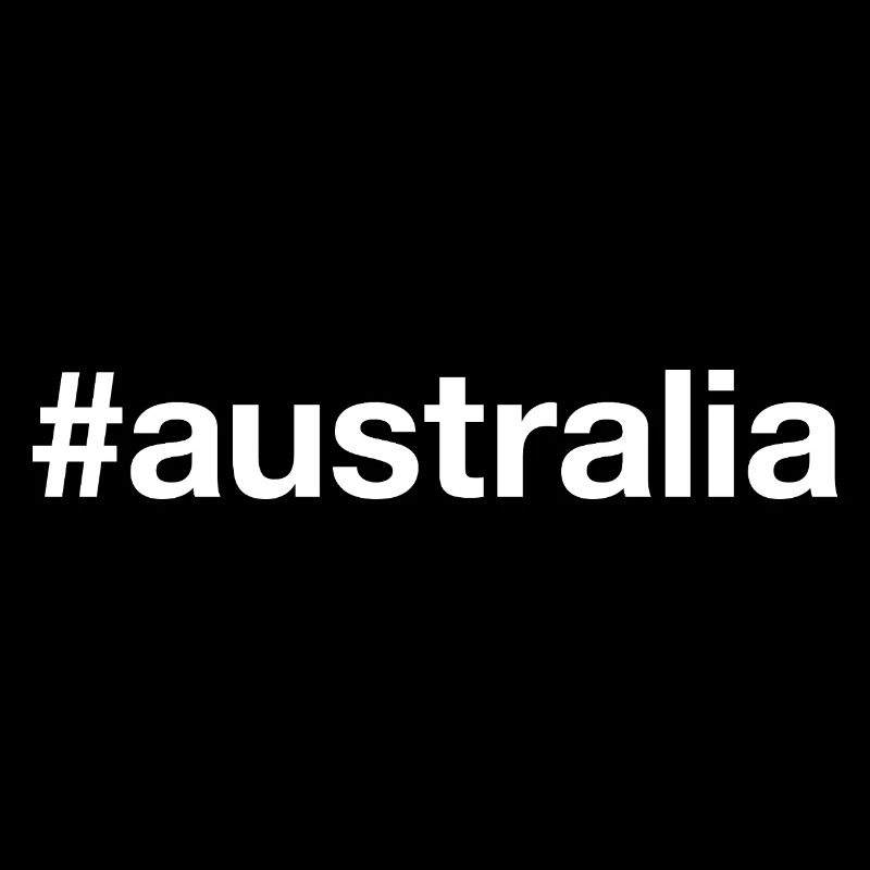 AUSTRALIA Hashtag Australien