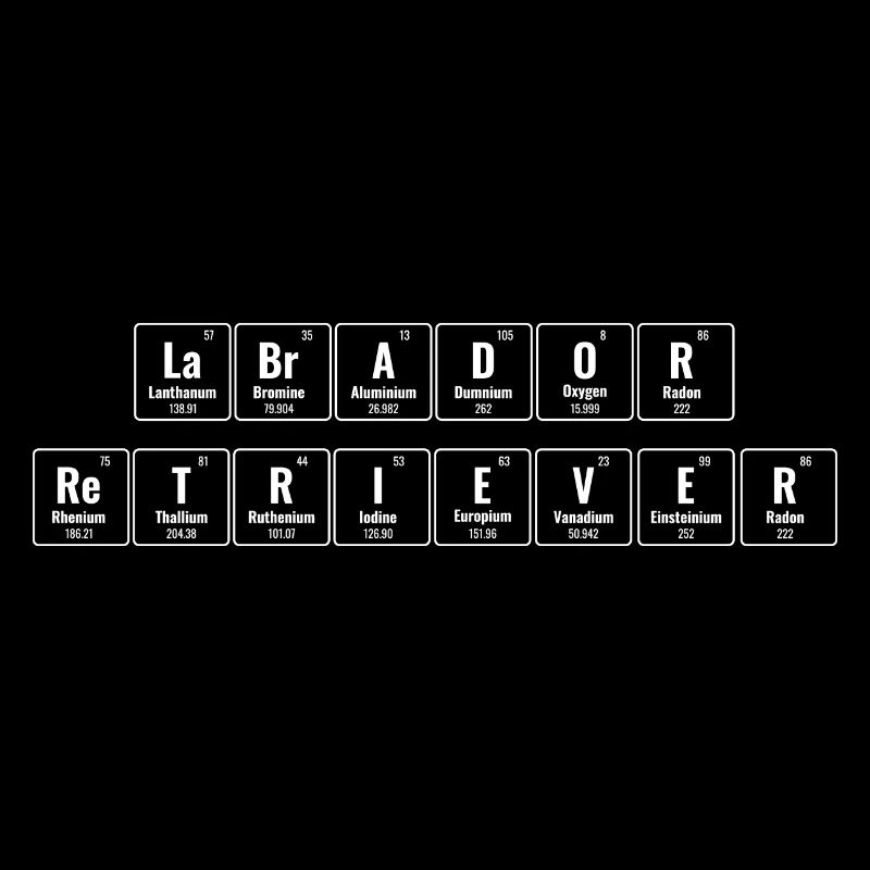 Periodisches System der Elemente Labrador Retriever La