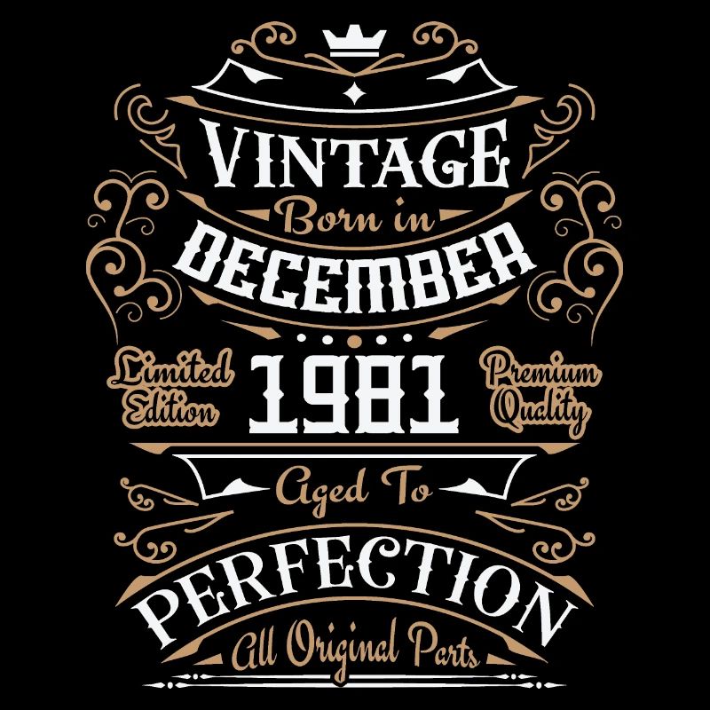 Vintage Dezember 1981, Retro Geburtstagsgeschenk