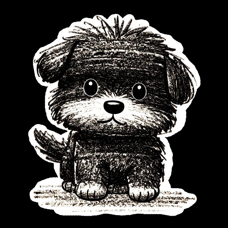 Chiot flou (gris)