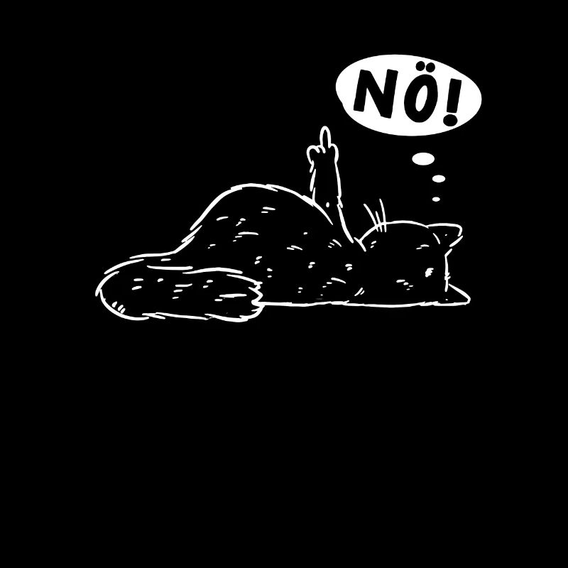 Stinkefinger Mittelfinger Einfach Nö Bockige Katze