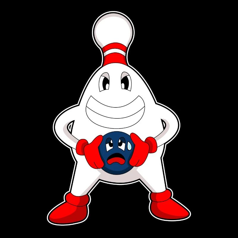 Quille à boule de bowling