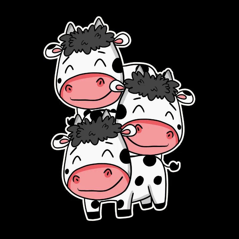 Vaches mignonnes - motif de vache