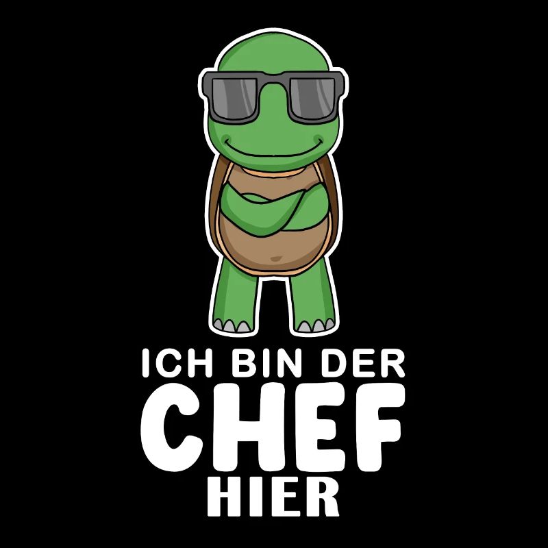 Cool Schildkröte Chef
