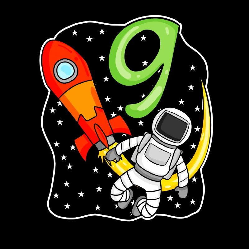 9e anniversaire - 9 ans Jeune astronaute