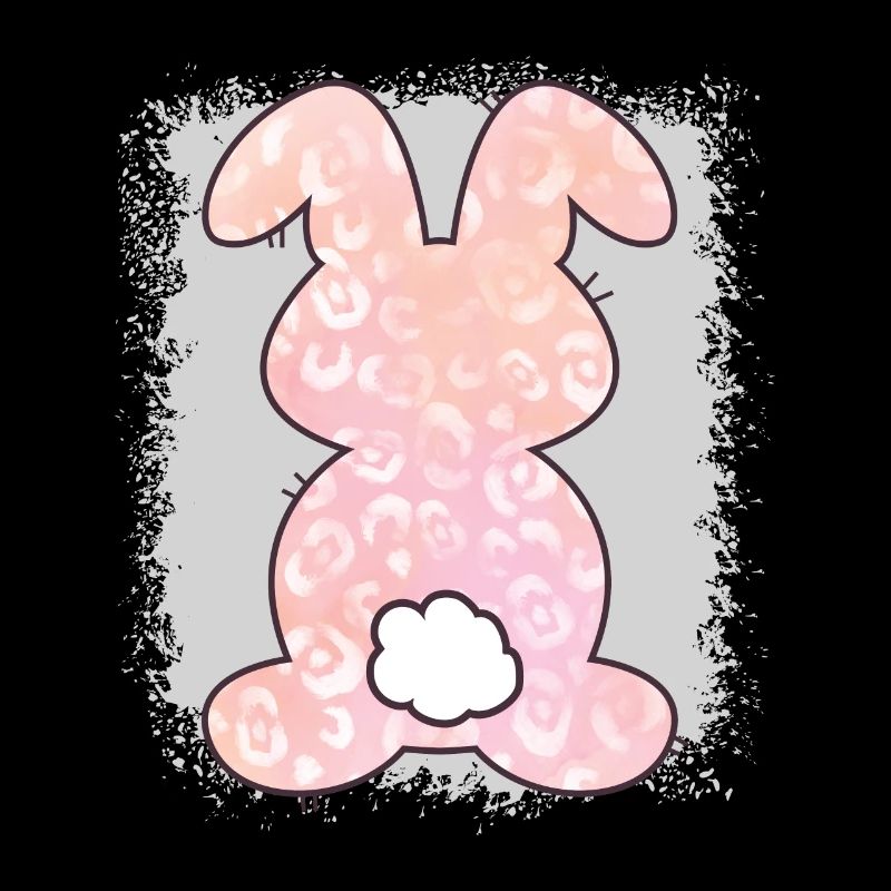 Lapin de Pâques blanchi imprimé léopard
