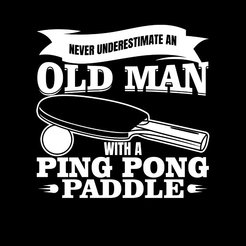 Old table tennis player