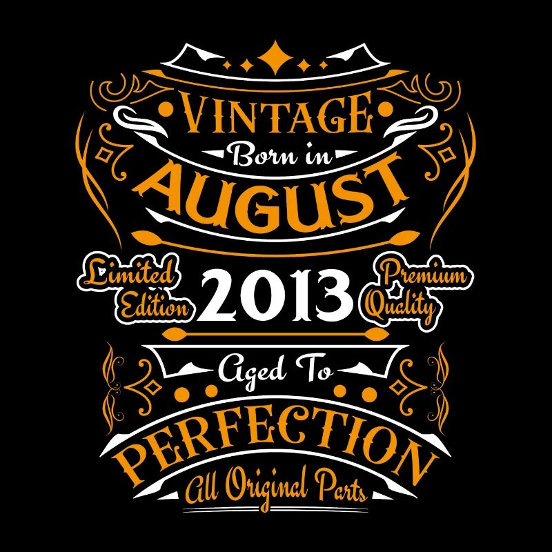 August 2013 Jubiläum 2013 Geburtstagsgeschenk