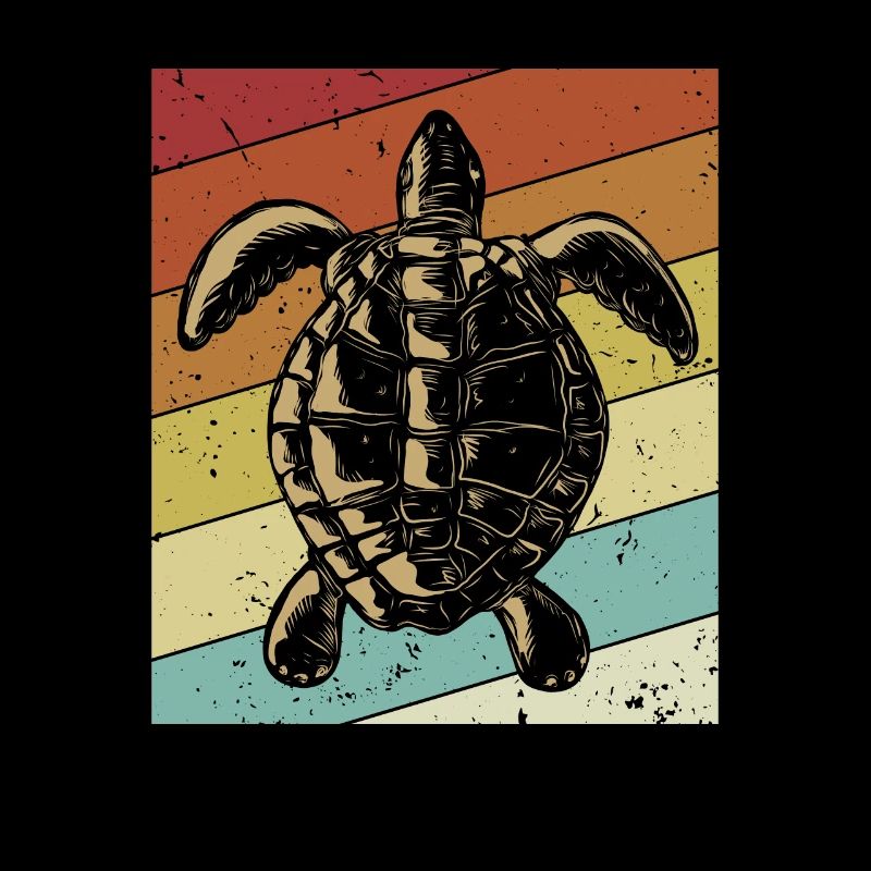 Retro Water Turtle Giant Tortoise