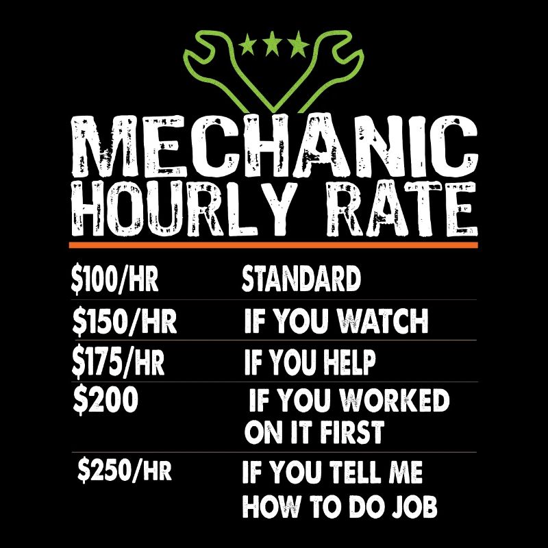 Mechanic hourly rate Mechanic worker Labor Rates