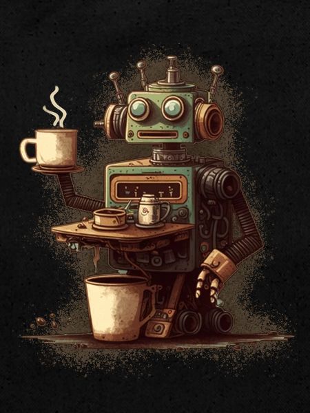 Kaffee kochender Roboter