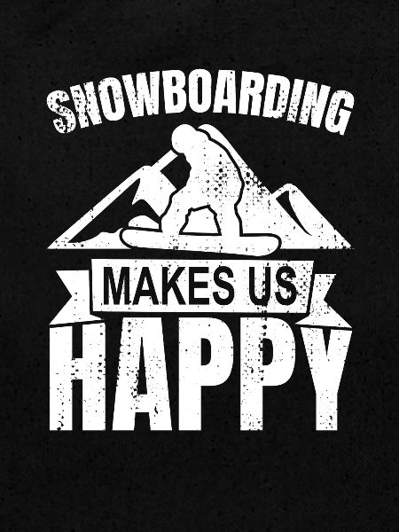 Slogan snowboard