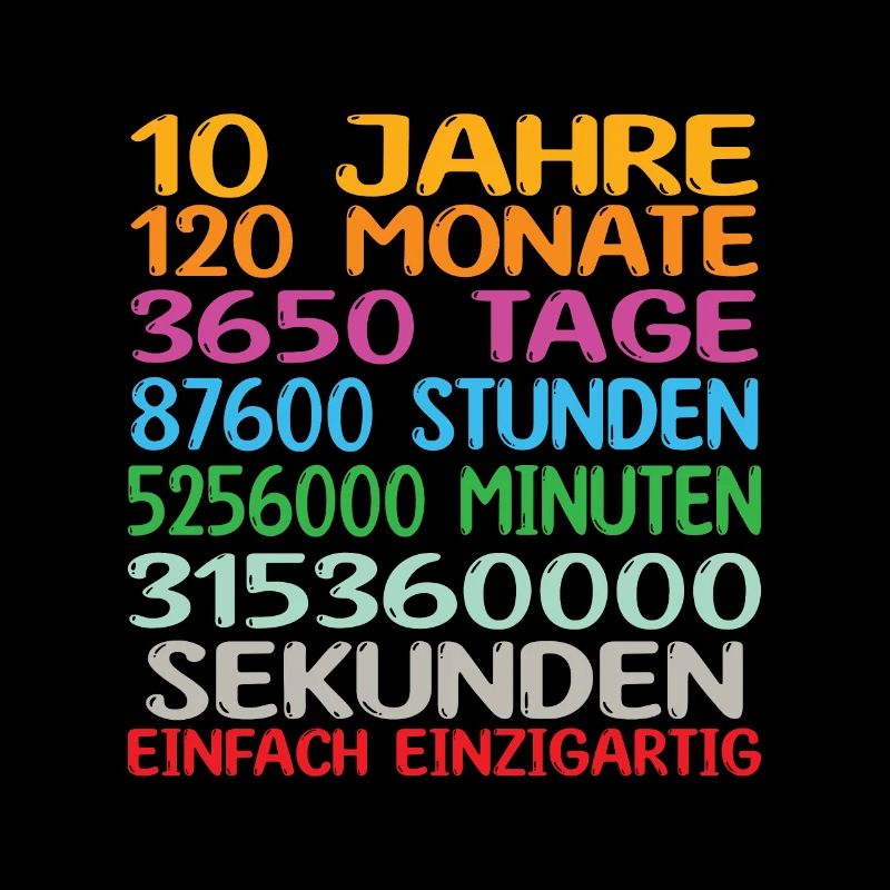 10. Geburtstag Geschenkidee Bday Spruch Geschenk