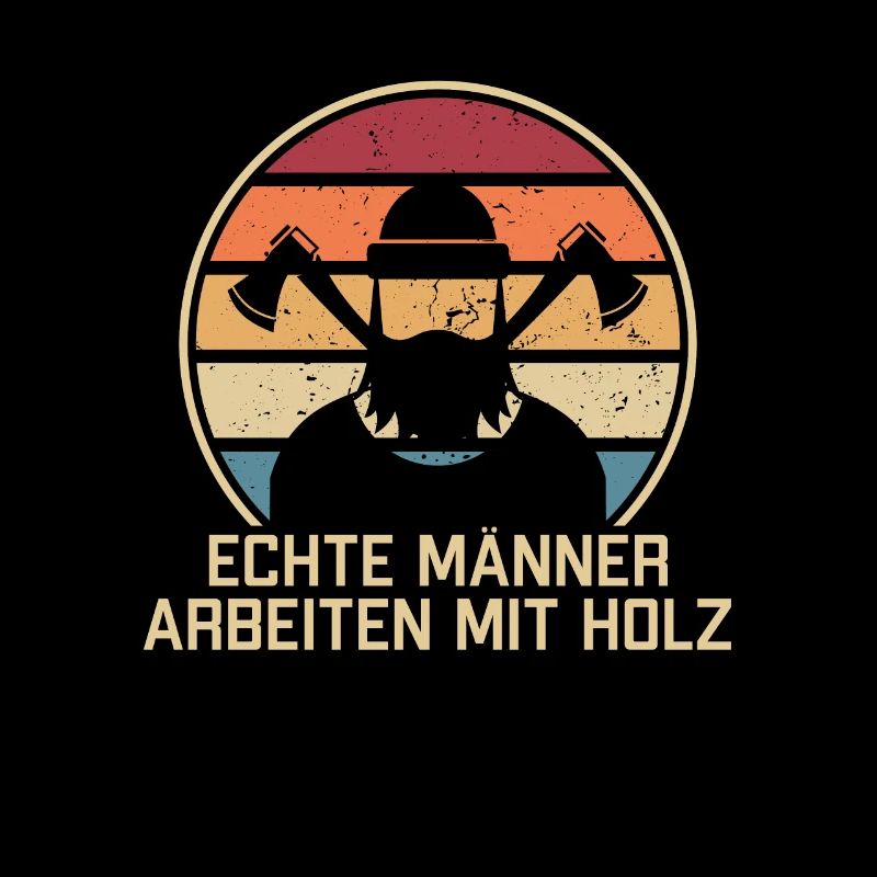 Echte Männer arbeiten mit Holz Tischler Carpenter