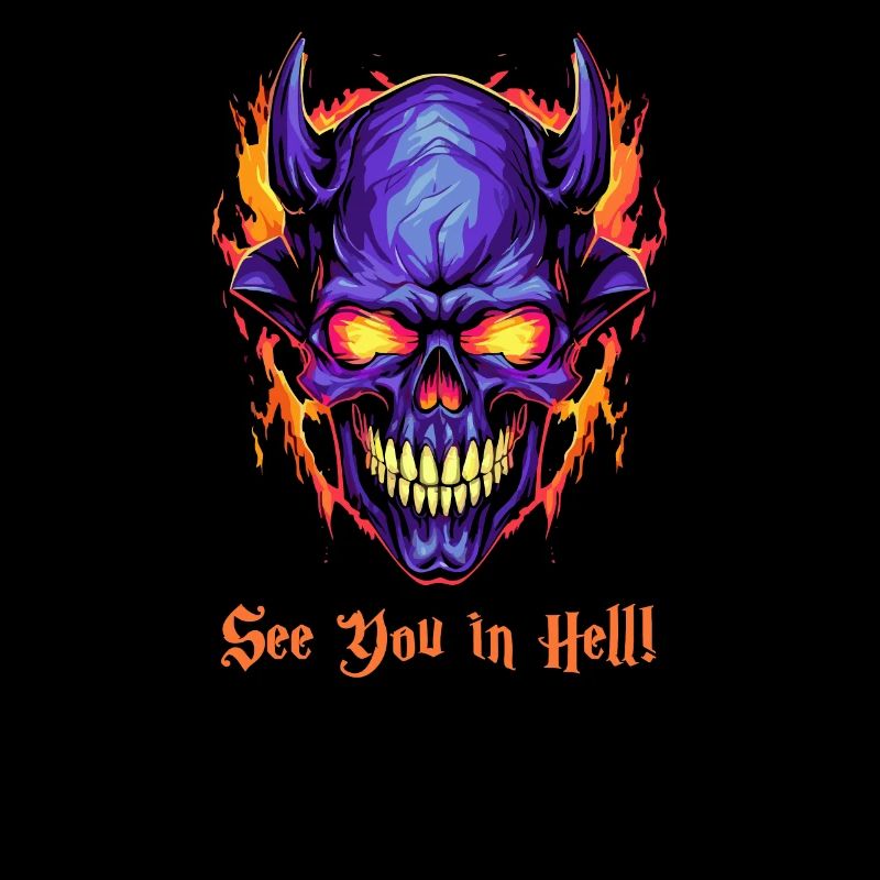 See you soon in hell: flames and devils