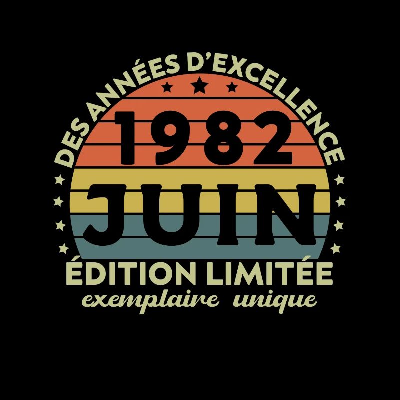 Vintage Jubiläum Hergestellt im Juni 1982