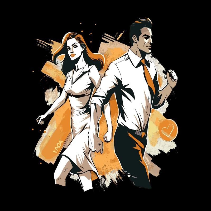 Couple breaks out and dances