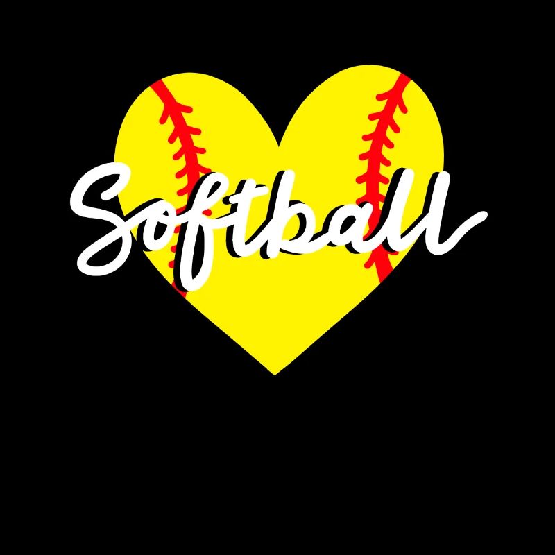 Softball Herz