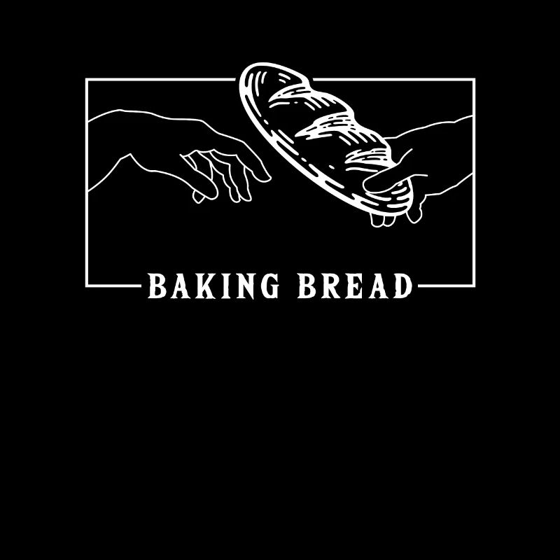 Michelangelo Creation of Adam Baking Bread Lover