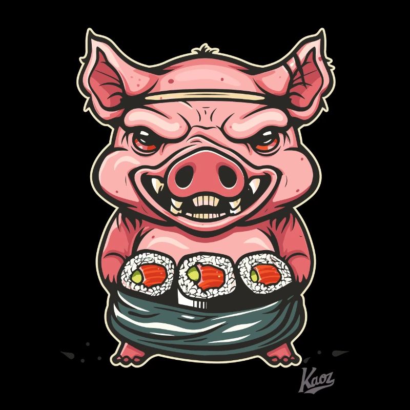 Little Scary Sushi Pig Master