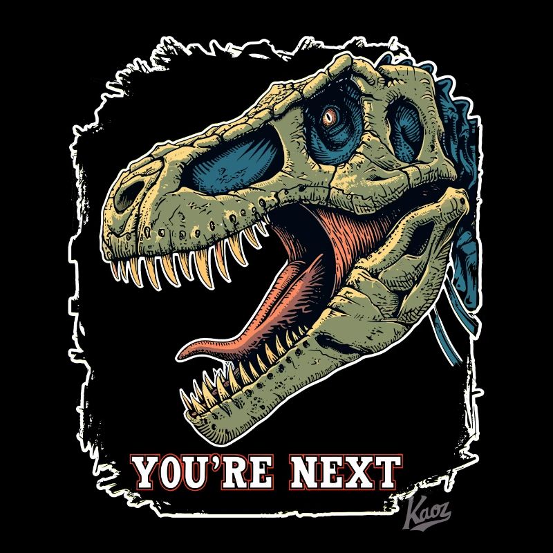 Super Aggressiver Rex Dinosaurier: Du bist Nächste