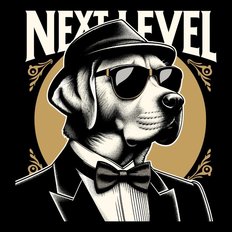 Dudley Labrador Smoking Anzug Next Level Geschenk