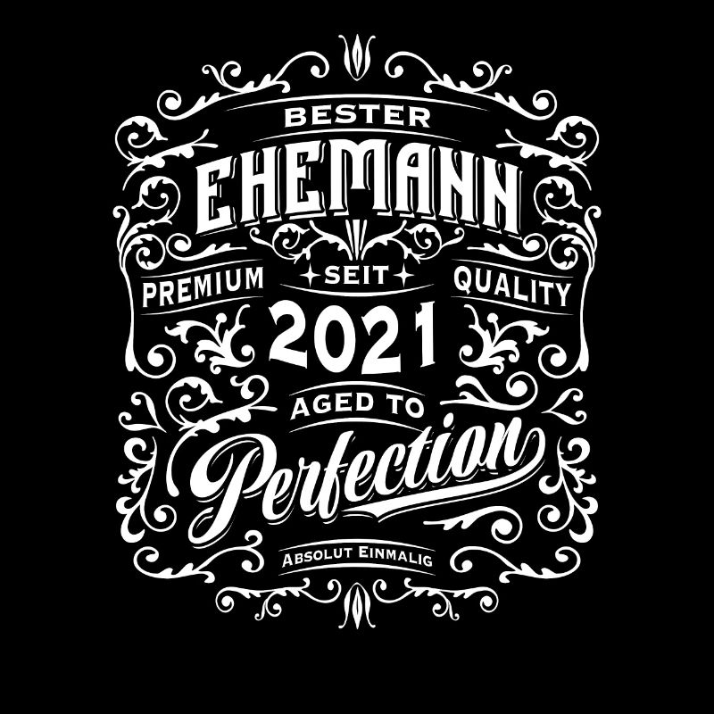 Bester Ehemann seit 2021, Retro, Hochzeitstag