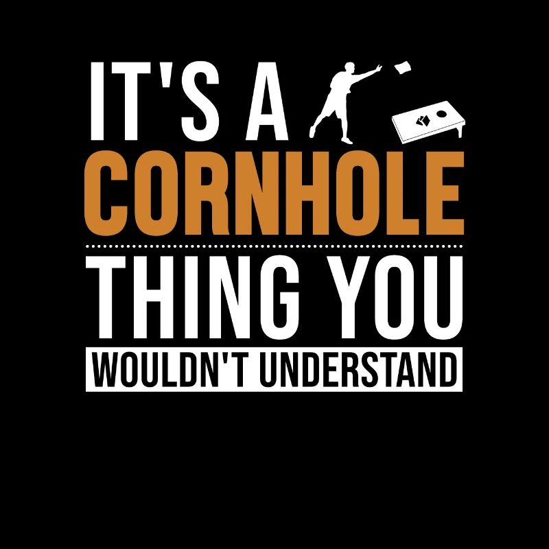 C’est un Cornhole Thing Plateau de jeu Pouf