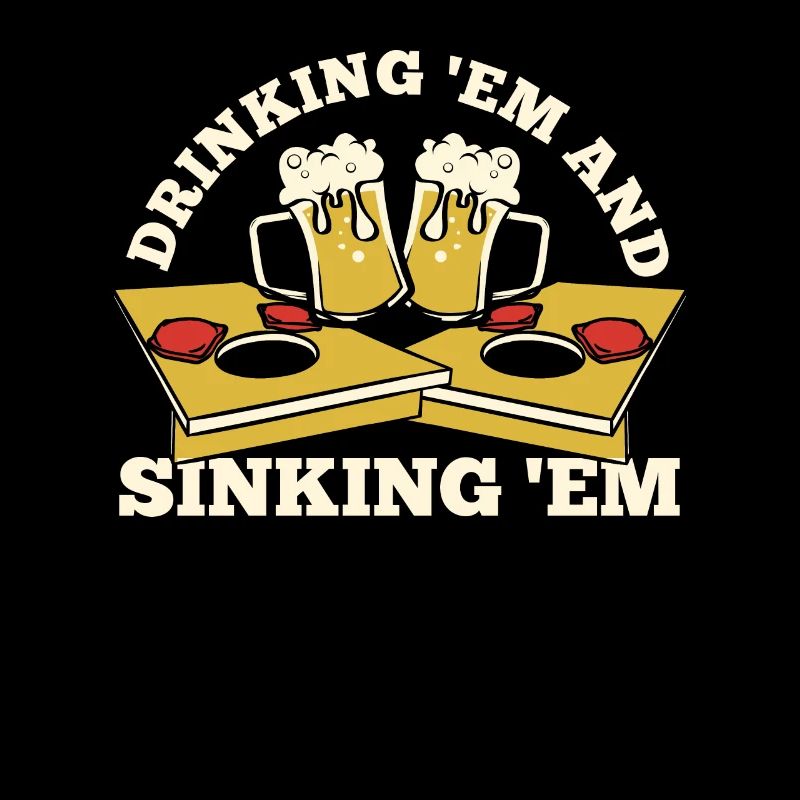 Drinking And Sinking Boards Bean Bag Game Cornhole