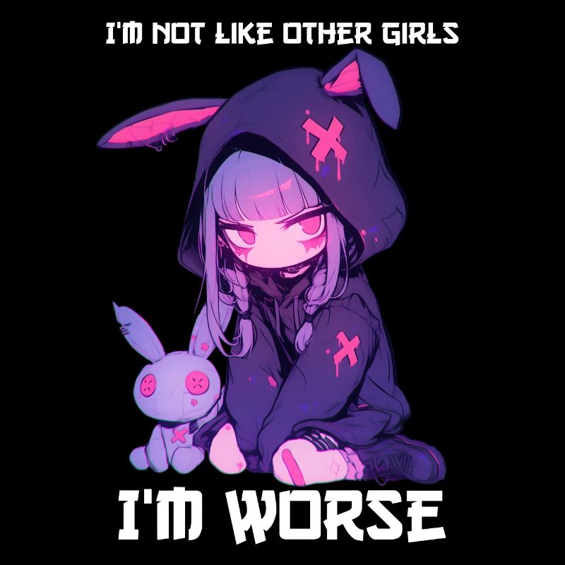 Pas comme les autres filles Goth Bunny Gothic Grunge