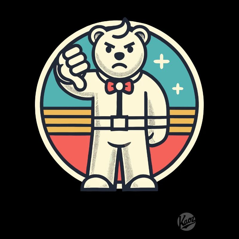 Mauvaise note, pouces vers le bas Rejeter l’ours