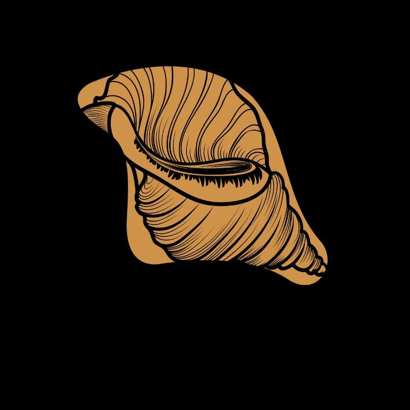 Lineart Bivalvia Shell Shelling Bag Seashell