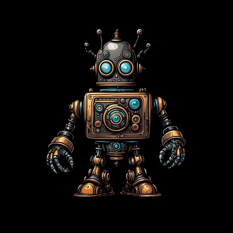 Robot steampunk