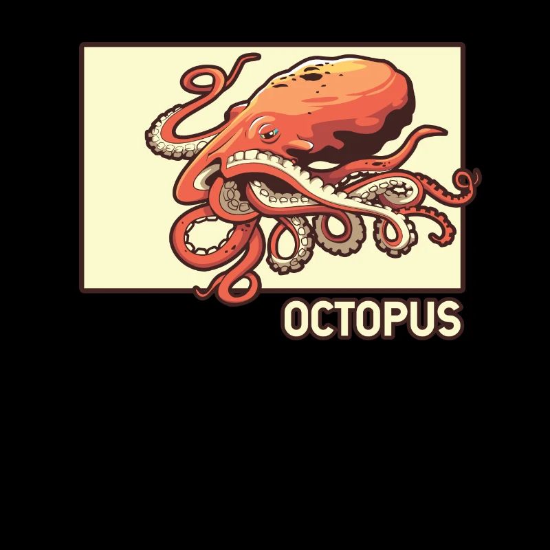 Octopus Doodle Chinois Hanzi Octopodes Octopoda