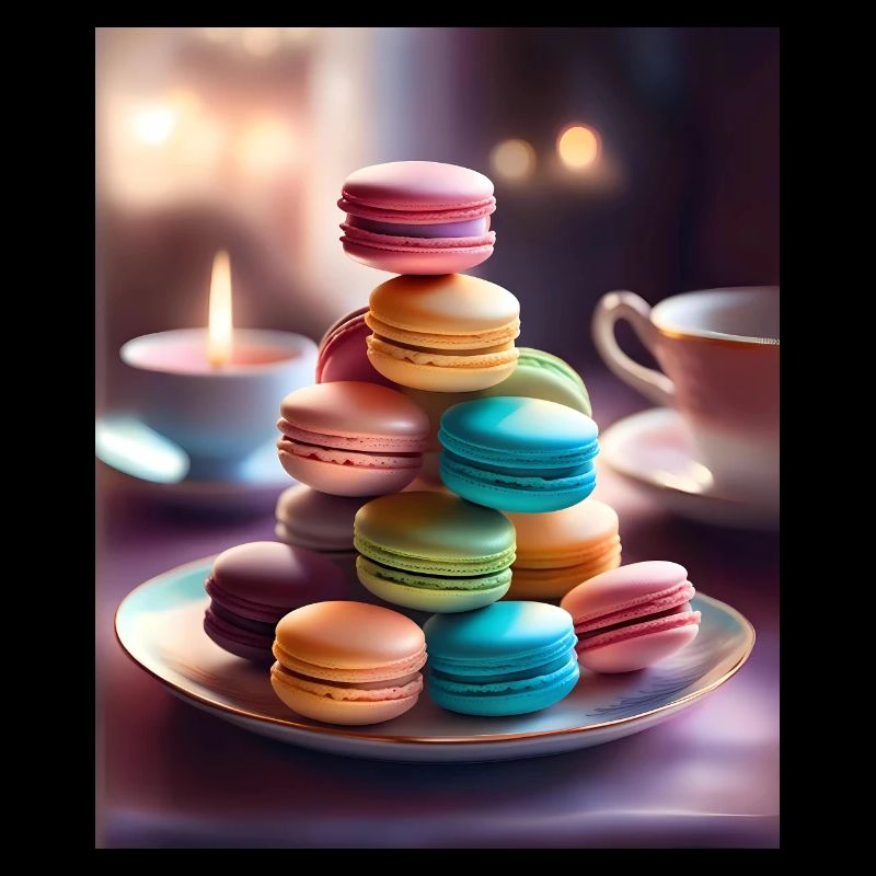 Leckere und bunte Macarons