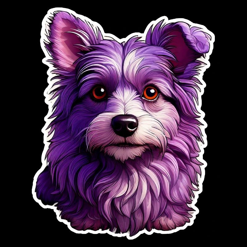 Chien mignon au design moderne