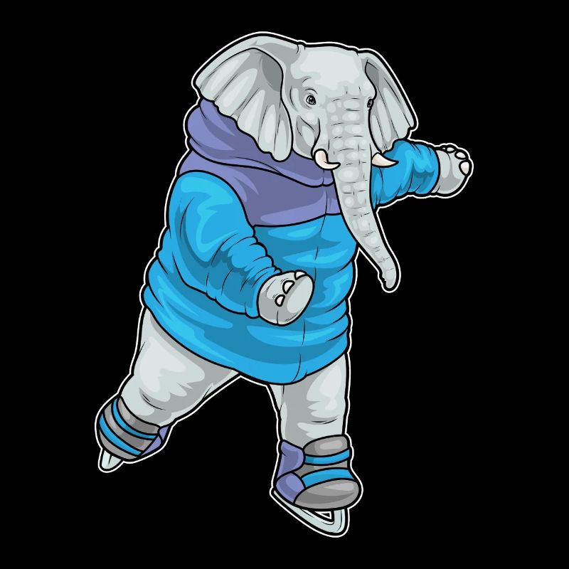 Patins à glace éléphant
