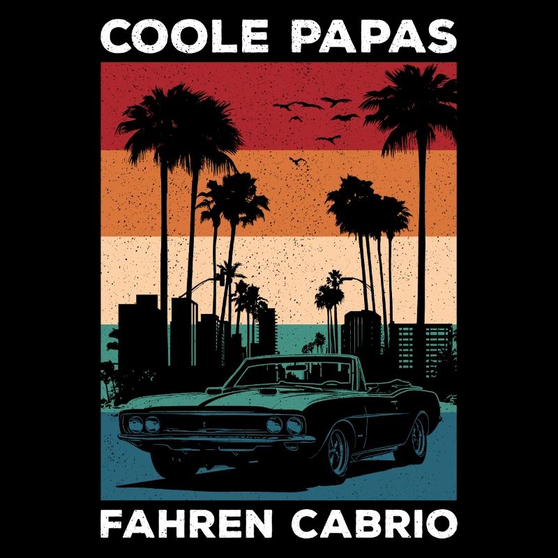 Cool Dads Conduisant Cabriolet Rétro Dad Gift