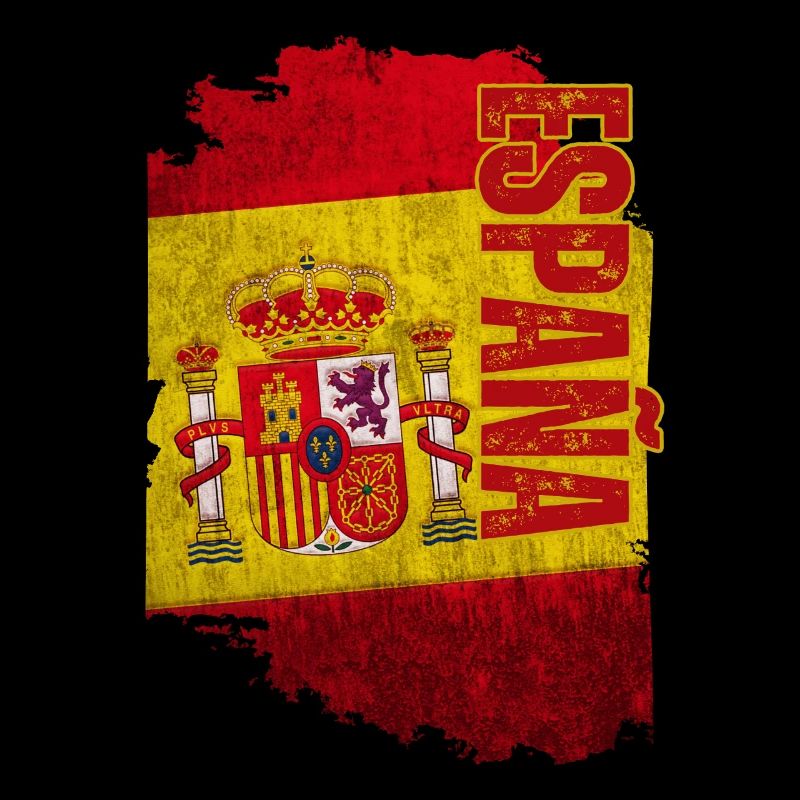 Vertikale Spanien-Flagge, ich liebe Spanien