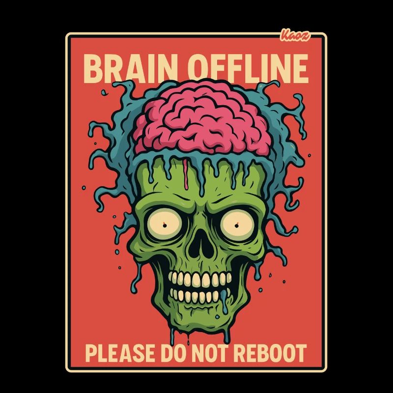 Zombie with an open brain is offline