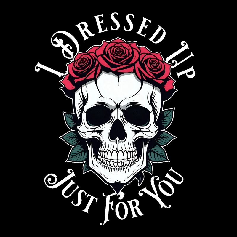 romantic gloomy skull