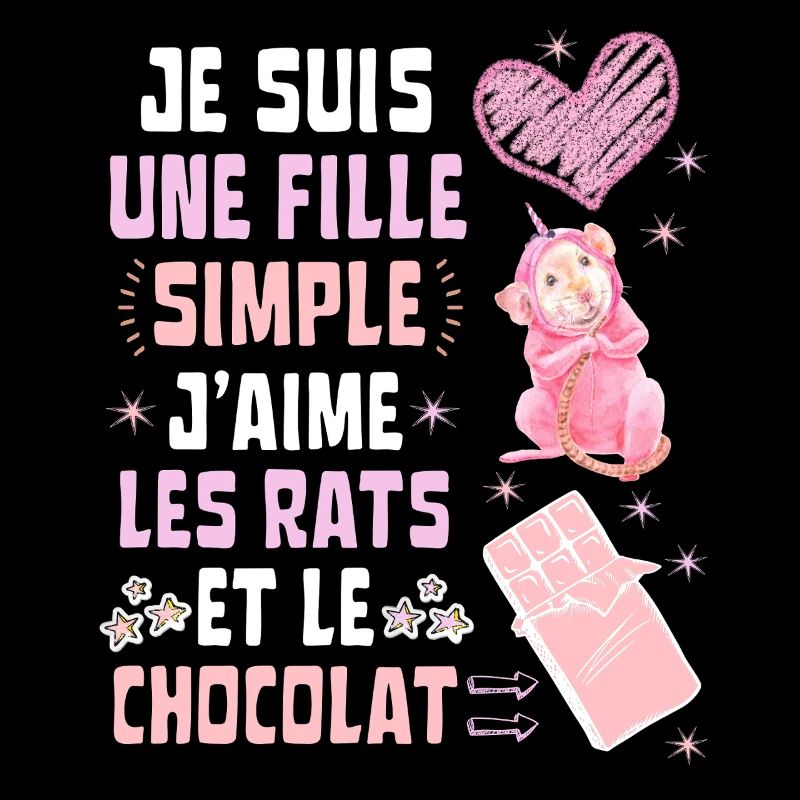 Ich bin ein einfaches Ratten- und Schokoladenmädchen
