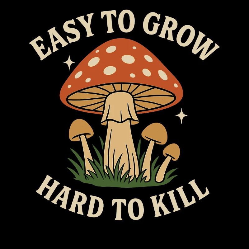 Motif champignon : facile à planter, difficile à tuer