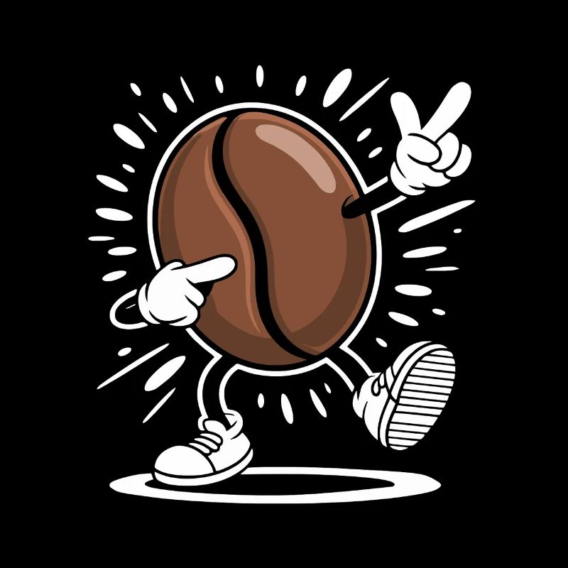 Caffeine Coffee Bean Comic Coffee