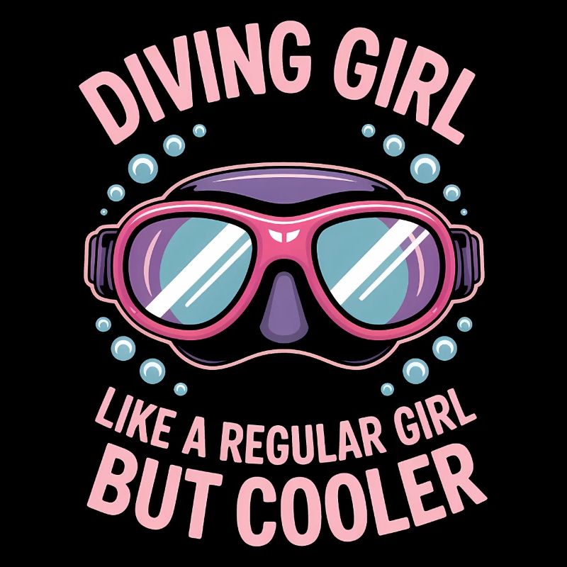 Tauchen Spruch Mädchen Lustiges Tauchen Geschenk