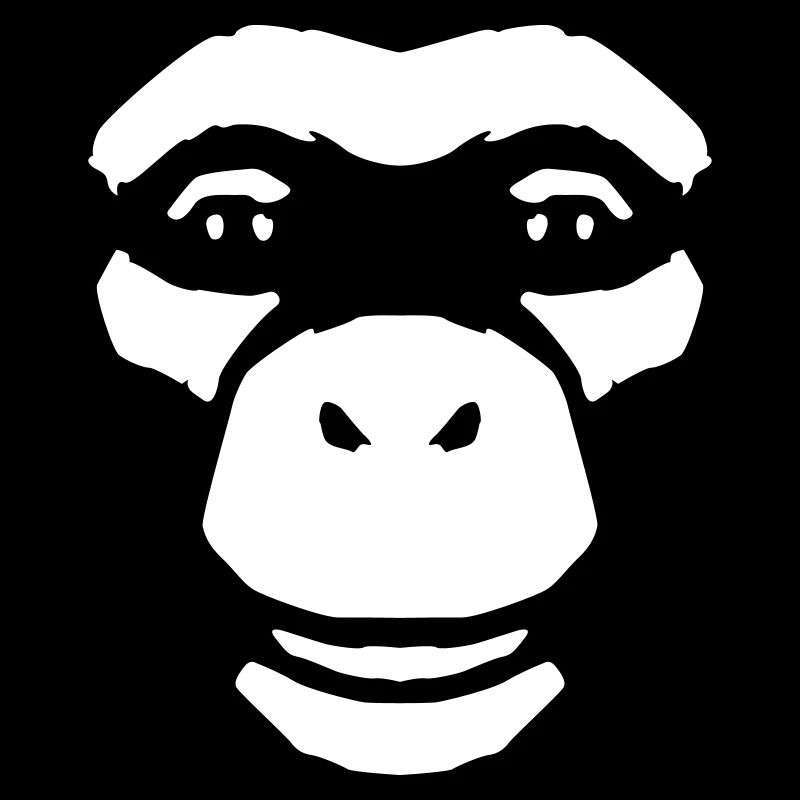 Monkey Face – Style primate de la jungle sauvage